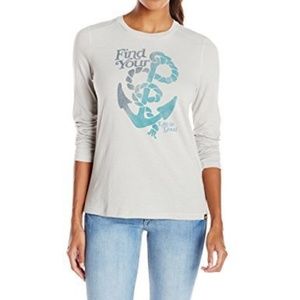 NWOT Life is Good long sleeve Cool Tee Classic Fit